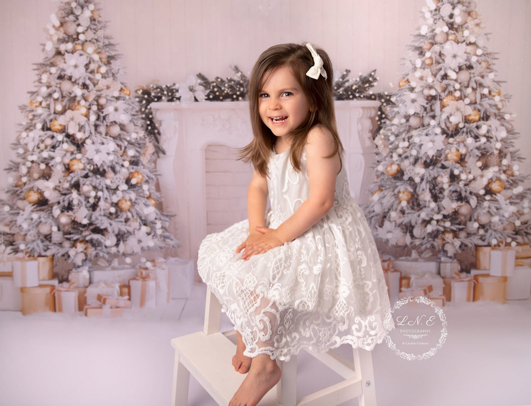Creamy White Christmas by Lilly Bear Studio Props sold by Lilly Bear Studio Props, christmas - Fabric - holiday - Wrink