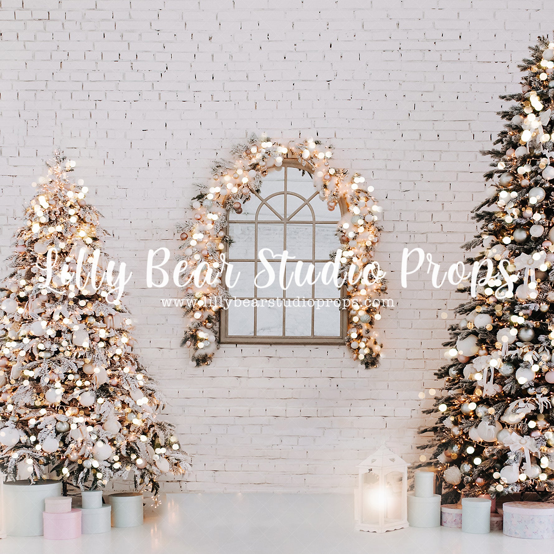 Creamy White Christmas by Lilly Bear Studio Props sold by Lilly Bear Studio Props, christmas - Fabric - holiday - Wrink