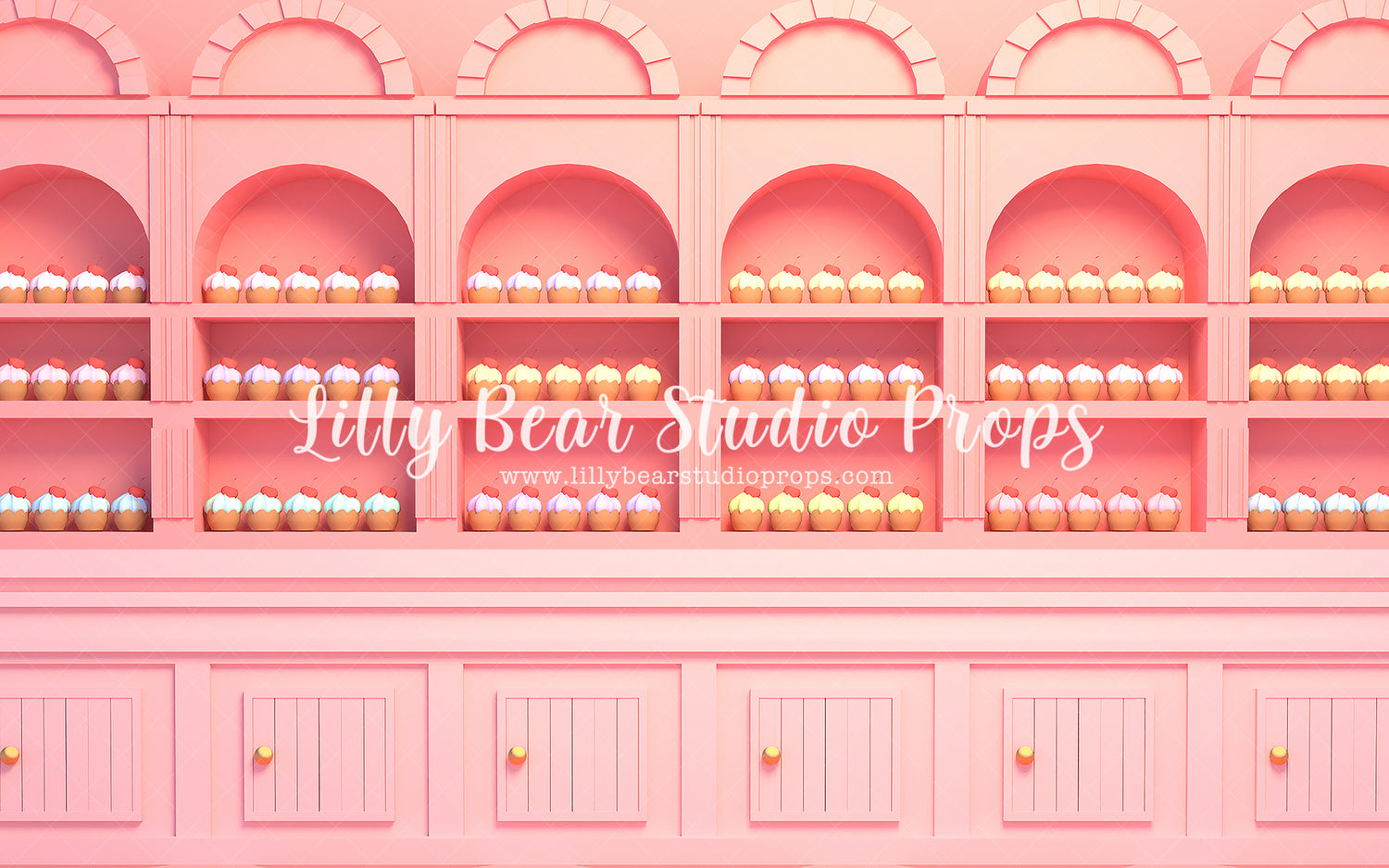 Cupcake Boutique by Lilly Bear Studio Props sold by Lilly Bear Studio Props, candy - candy mountain - candy river - can