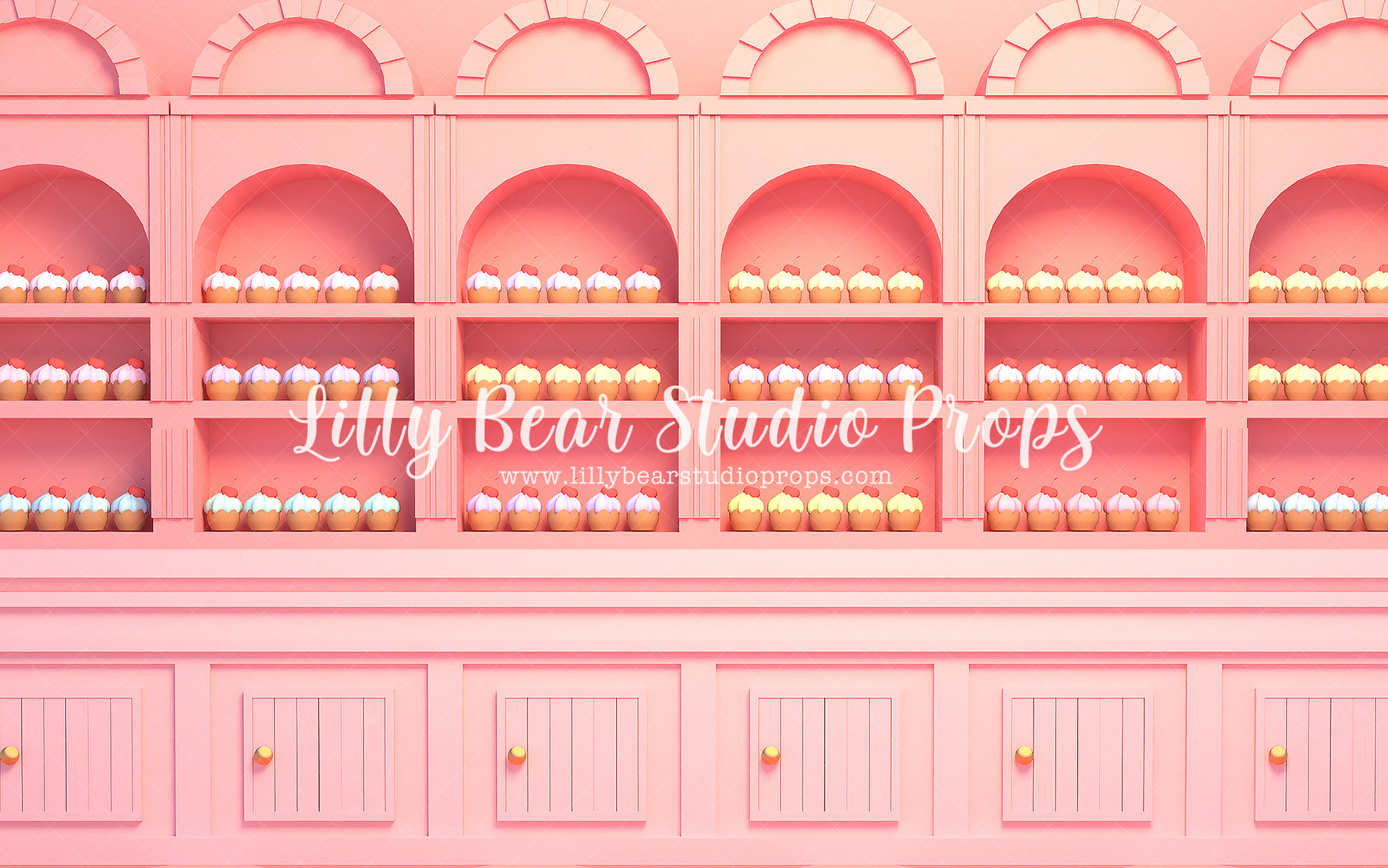Cupcake Boutique by Lilly Bear Studio Props sold by Lilly Bear Studio Props, candy - candy mountain - candy river - can