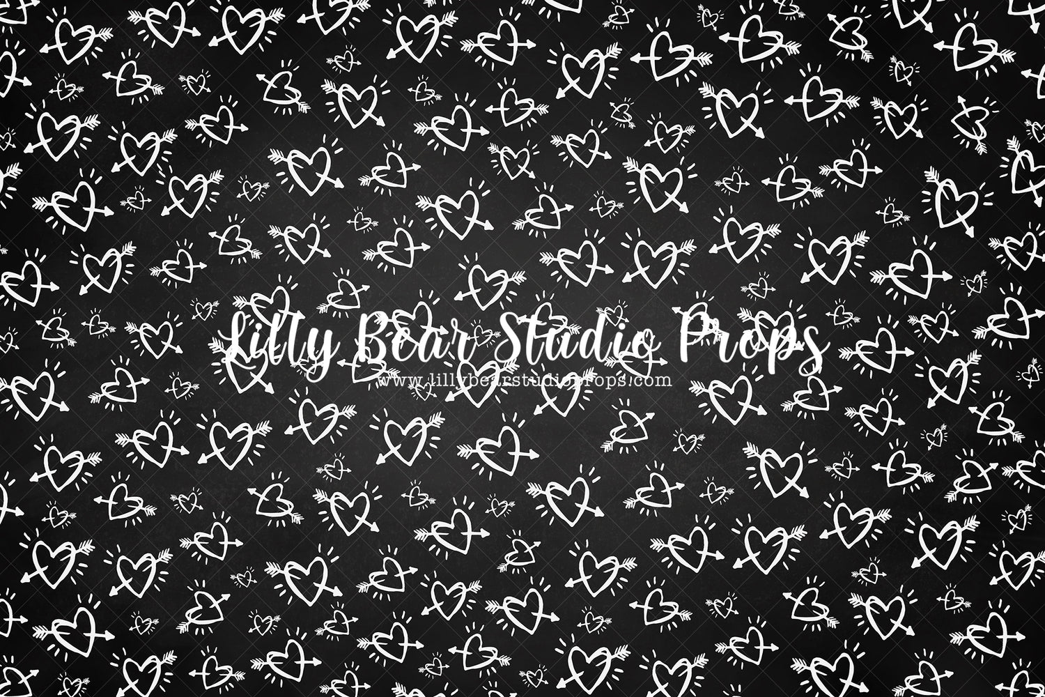 Cupid Black by EllaBean sold by Lilly Bear Studio Props, all my heart - arrow - arrow heart - black and white - blue he
