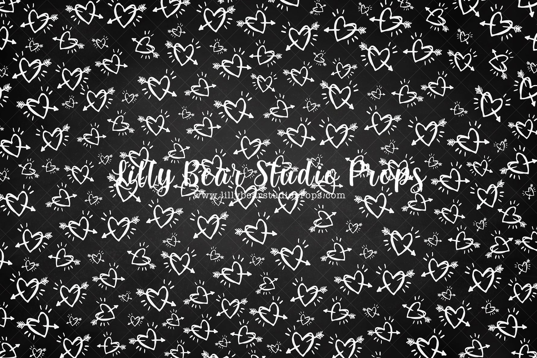 Cupid Black by EllaBean sold by Lilly Bear Studio Props, all my heart - arrow - arrow heart - black and white - blue he