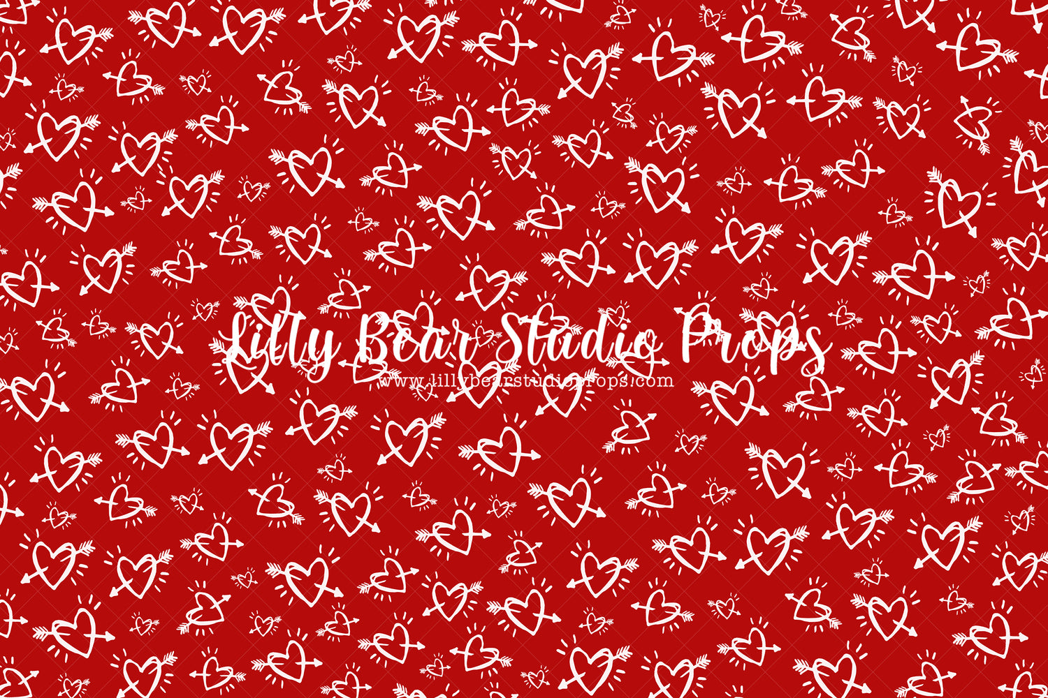 Cupid Red by EllaBean sold by Lilly Bear Studio Props, all my heart - arrow - arrow heart - blue hearts - colourful hea