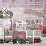 Dads Garage - Lilly Bear Studio Props, bodyshop, boy cars, car garage, cars, FABRICS, kids cars