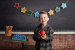 ABC Chalkboard Black - Lilly Bear Studio Props, alphabet, back to school, chalk, chalk board, classroom, Fabric, FABRICS, school, school brick, school photos, teacher, teacher's pet, Wrinkle Free Fabric