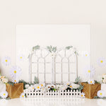 Daisy Windows - Lilly Bear Studio Props, daisy, daisy floral, daisy flowers, daisy garden, daisy garland, floral balloon garland, floral garden, flower vines, garden, garden tea party, spring floral balloons, spring garden, vines, yellow lemonade