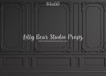 Dark Elegance by Lilly Bear Studio Props sold by Lilly Bear Studio Props, black vintage wall - black wainscotting - bla
