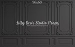 Dark Elegance by Lilly Bear Studio Props sold by Lilly Bear Studio Props, black vintage wall - black wainscotting - bla
