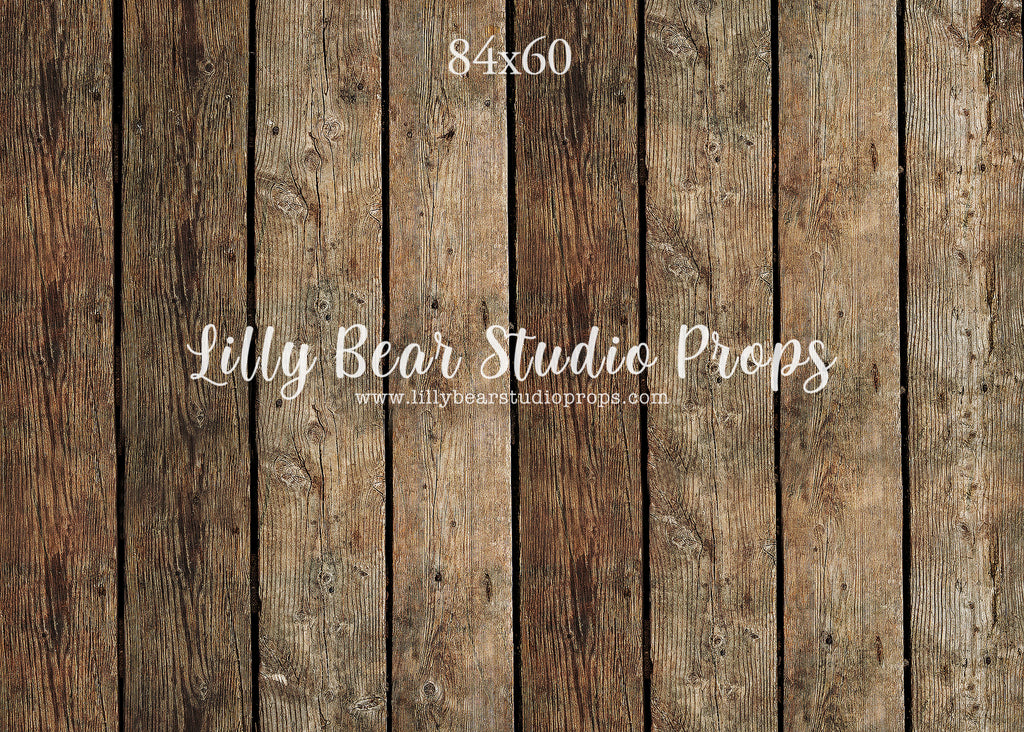 Declan Vertical Wood Planks Floor by Lilly Bear Studio Props sold by Lilly Bear Studio Props, barn wood - brown wood