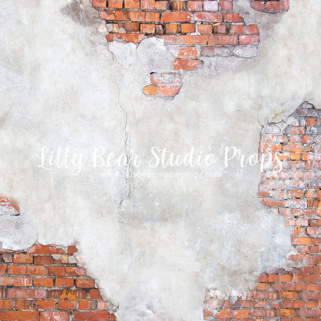 Deltona Brick by Lilly Bear Studio Props sold by Lilly Bear Studio Props, backdrop - cream brick - distressed brick - f