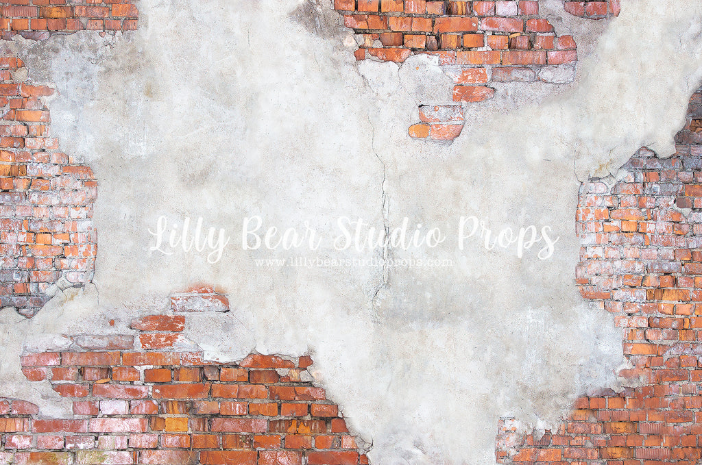 Deltona Brick by Lilly Bear Studio Props sold by Lilly Bear Studio Props, backdrop - cream brick - distressed brick - f