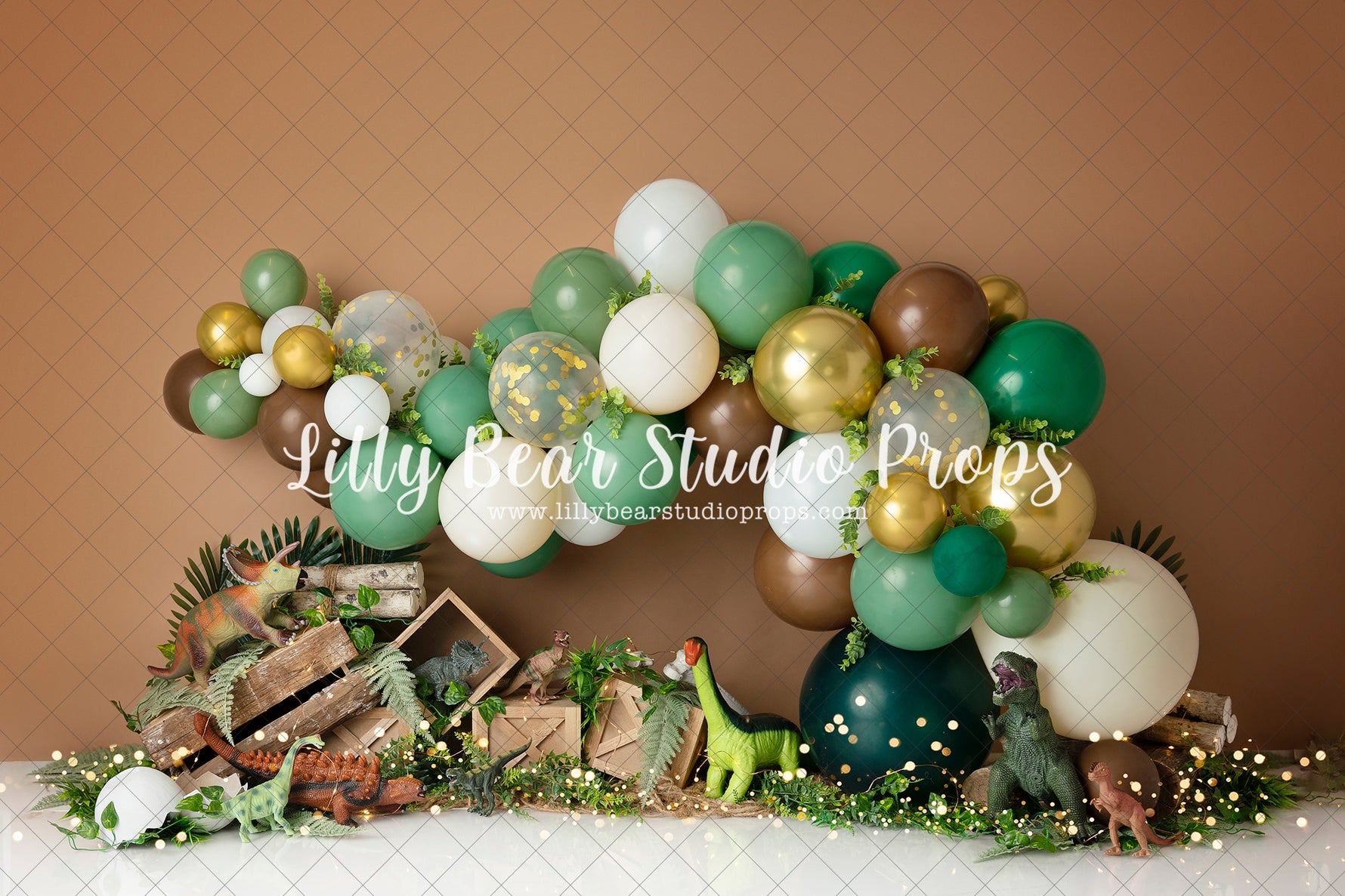 Dinosaur Land - Lilly Bear Studio Props, balloon and leaves, balloon garland, dino, dino balloons, dino eggs, dino forest, dino one, Dino-roars, dinosaur, dinosaurs, jungle, jungle dino, little dino, wild dino, wild one