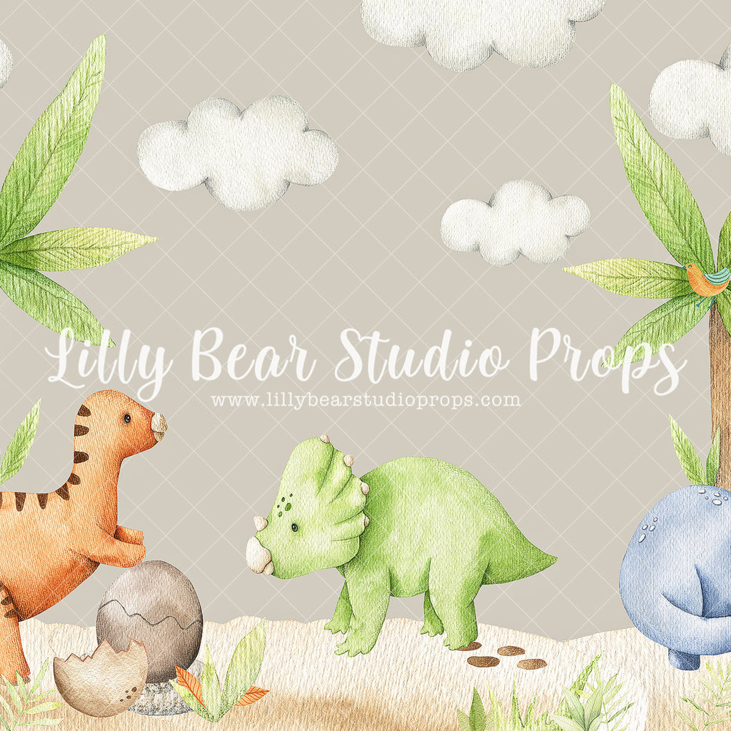 Watercolour Dinos - Lilly Bear Studio Props, dino, dino balloons, dino eggs, dino forest, dino one, Dino-roars, dinosaur, dinosaurs, little dino, vintage, wild dino