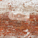 Nashville Brick Wall by Lilly Bear Studio Props sold by Lilly Bear Studio Props, brick - FABRICS - grunge - red - wall