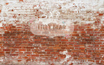 Nashville Brick Wall by Lilly Bear Studio Props sold by Lilly Bear Studio Props, brick - FABRICS - grunge - red - wall