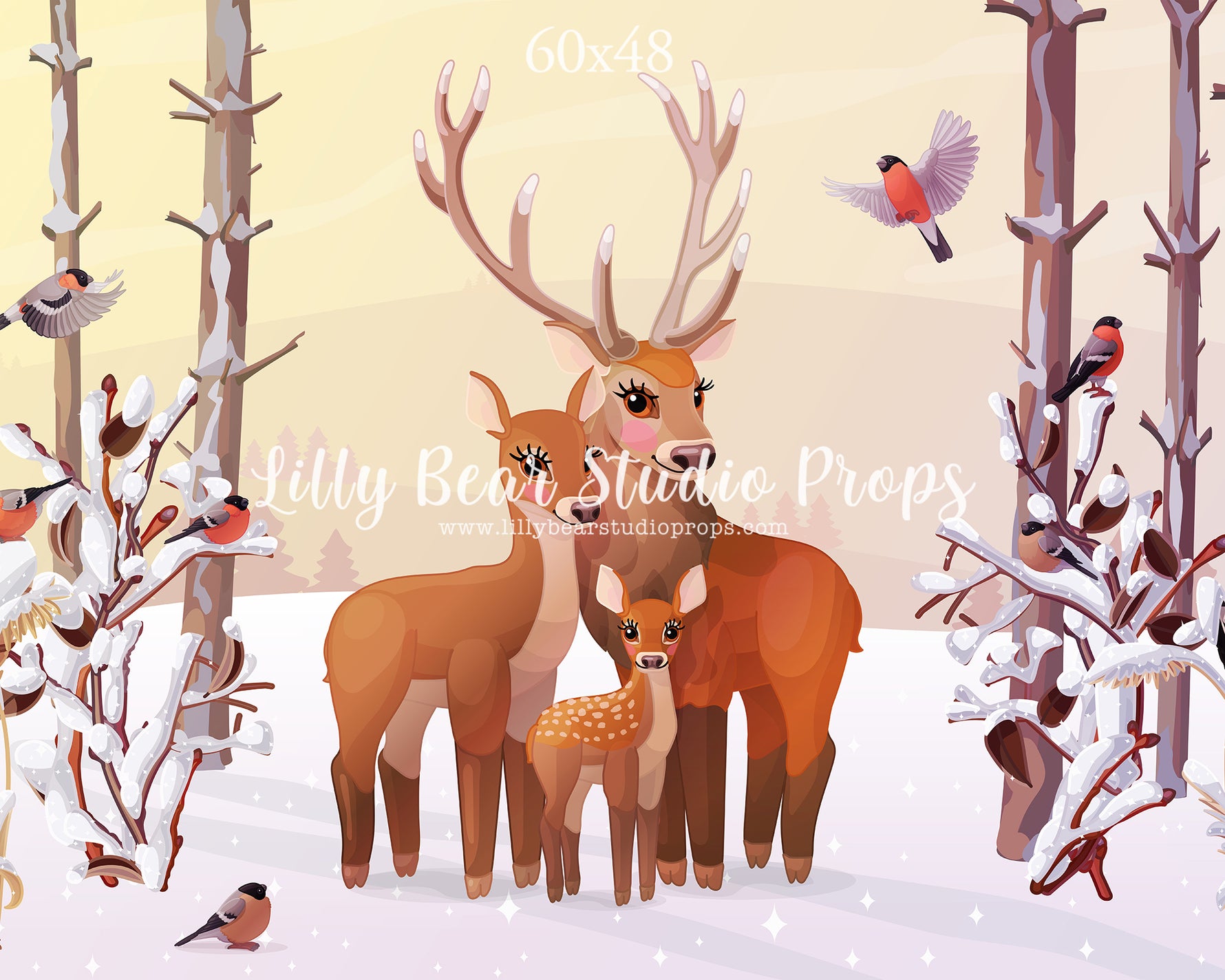 Doe-A-Deer by Lilly Bear Studio Props sold by Lilly Bear Studio Props, baby deer - bambi - birds - deer - disney - doe