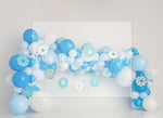 Donut Blues by E Newton - Lilly Bear Studio Props, blue and white, blue and white balloons, blue donuts, donuts, sprinkle donuts