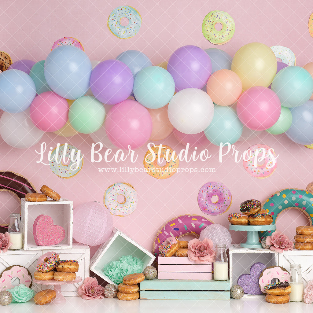 Donut Grow Up by Sweet Memories Photos By Carolyn sold by Lilly Bear Studio Props, anchor - balloon - balloon garland
