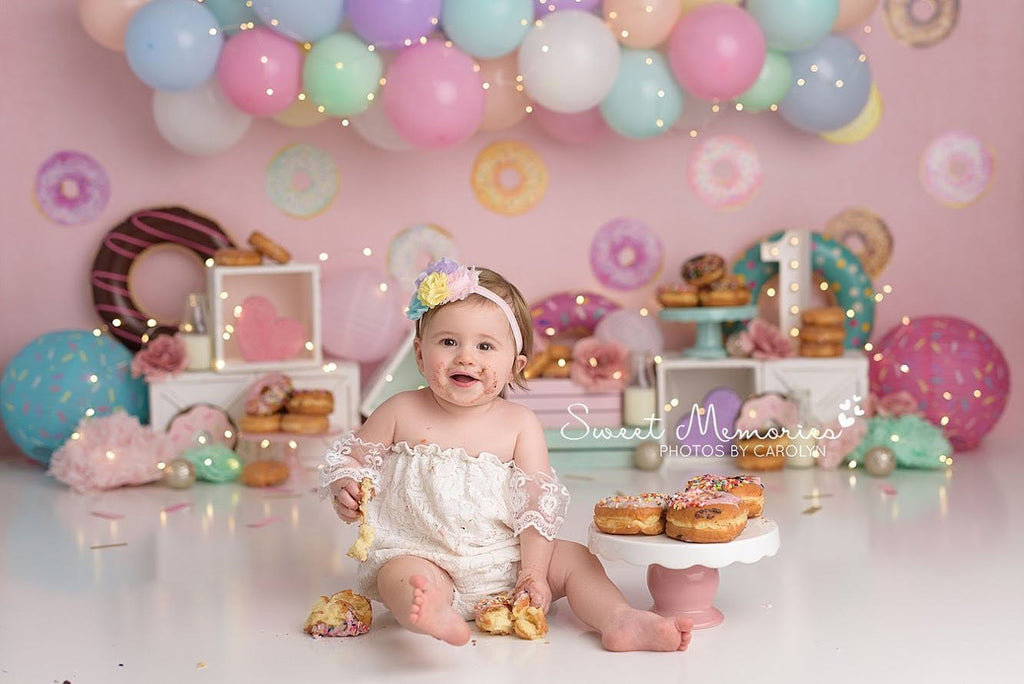 Donut Grow Up by Sweet Memories Photos By Carolyn sold by Lilly Bear Studio Props, anchor - balloon - balloon garland
