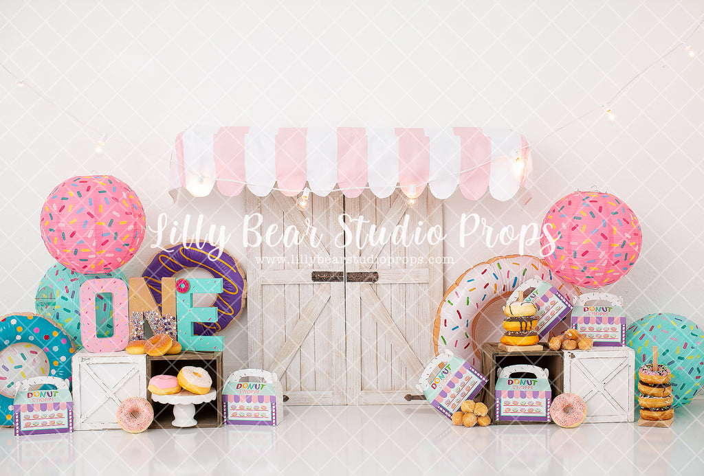 Donut Shoppe by Karissa Knowles Photography sold by Lilly Bear Studio Props, awning - chocolate donuts - donut - donut