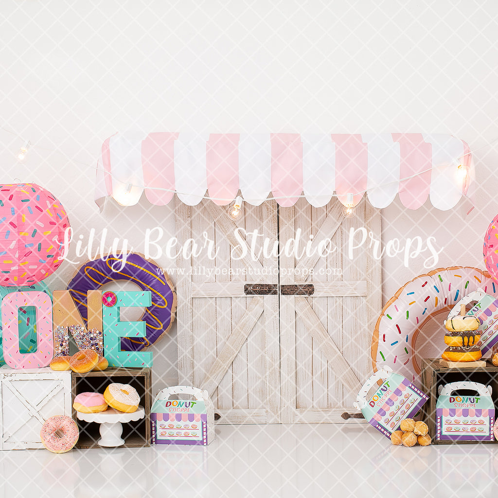 Donut Shoppe by Karissa Knowles Photography sold by Lilly Bear Studio Props, awning - chocolate donuts - donut - donut