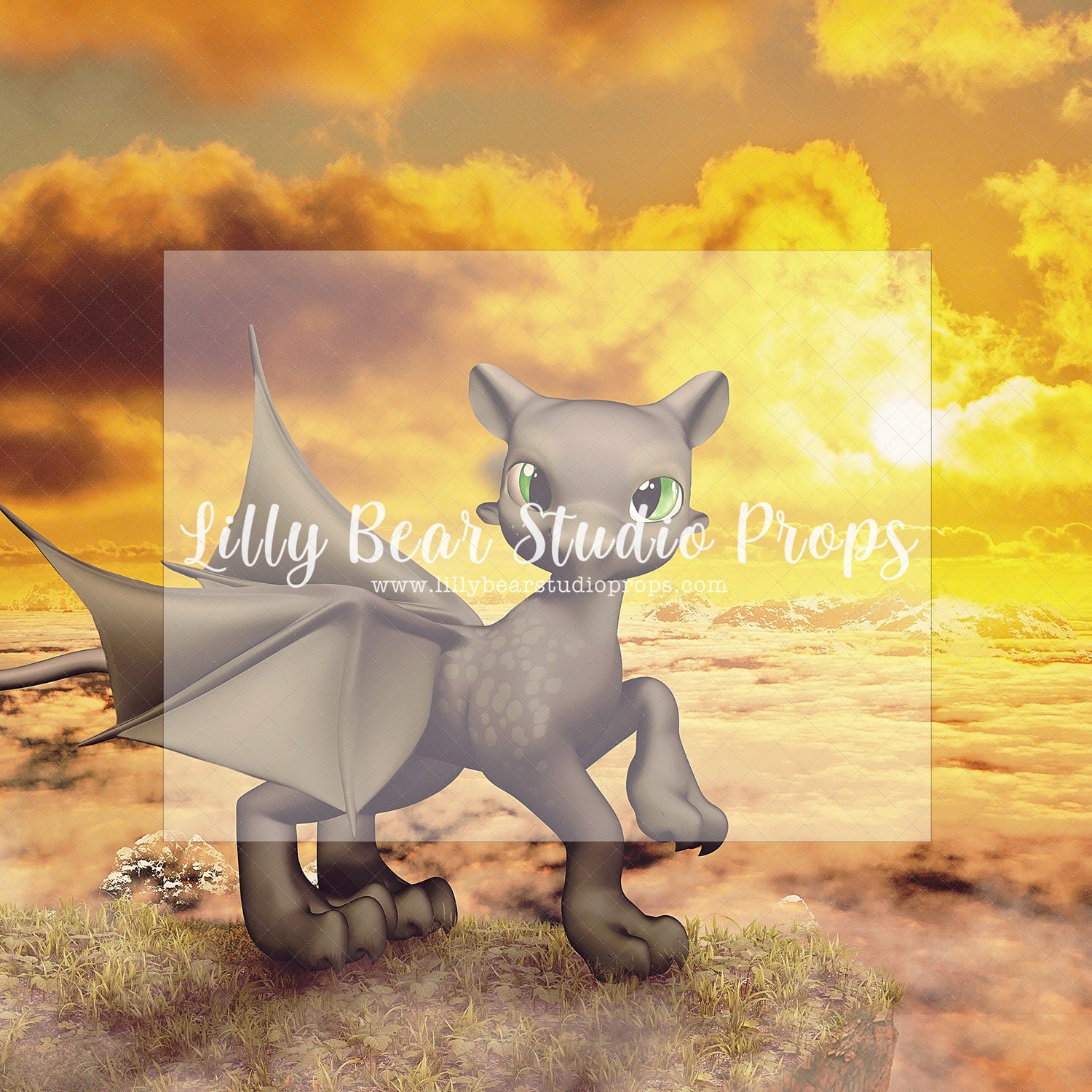 Dragon - Lilly Bear Studio Props, castle, dragon, fairly tales, knights, prince, storytime