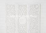Fancy White Headboard - Lilly Bear Studio Props, FABRICS, fancy, fancy headboard, headboard, vintage headboard, white headboard