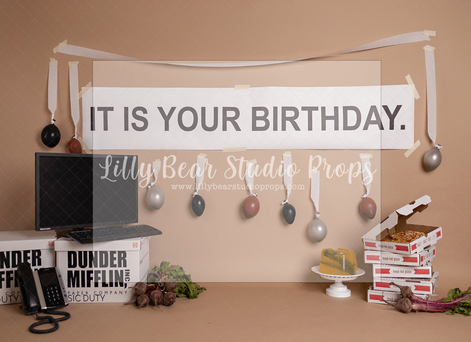 Dwight's Birthday by Angelica Knowland - Lilly Bear Studio Props, dunder mifflin, dwight, the office, tv show