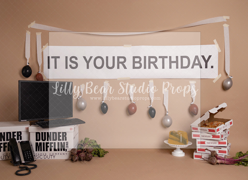 Dwight's Birthday by Angelica Knowland - Lilly Bear Studio Props, dunder mifflin, dwight, the office, tv show