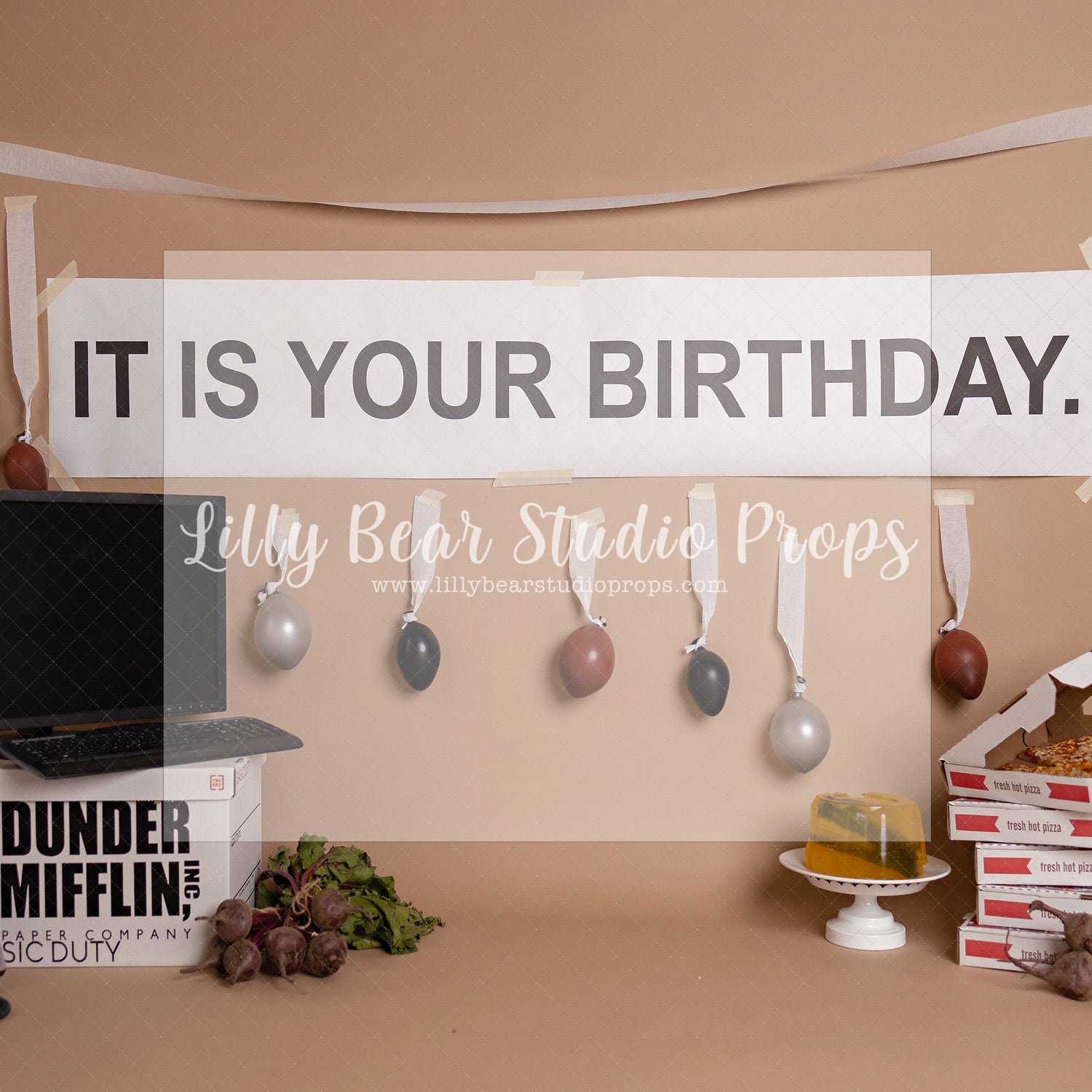 Dwight's Birthday by Angelica Knowland - Lilly Bear Studio Props, dunder mifflin, dwight, the office, tv show