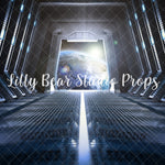Earth Launch Gate - Lilly Bear Studio Props, astronaut, Dark Side, darthvader, death star, galaxy, galaxy space, jedi, make the force be with you, may the 4th be with you, Millennium Falcon, space, spacecraft, spaceship, star wars, stars, Stormtrooper, the force, Wrinkle Free Fabric, yoda, yoda one, yoda star wars
