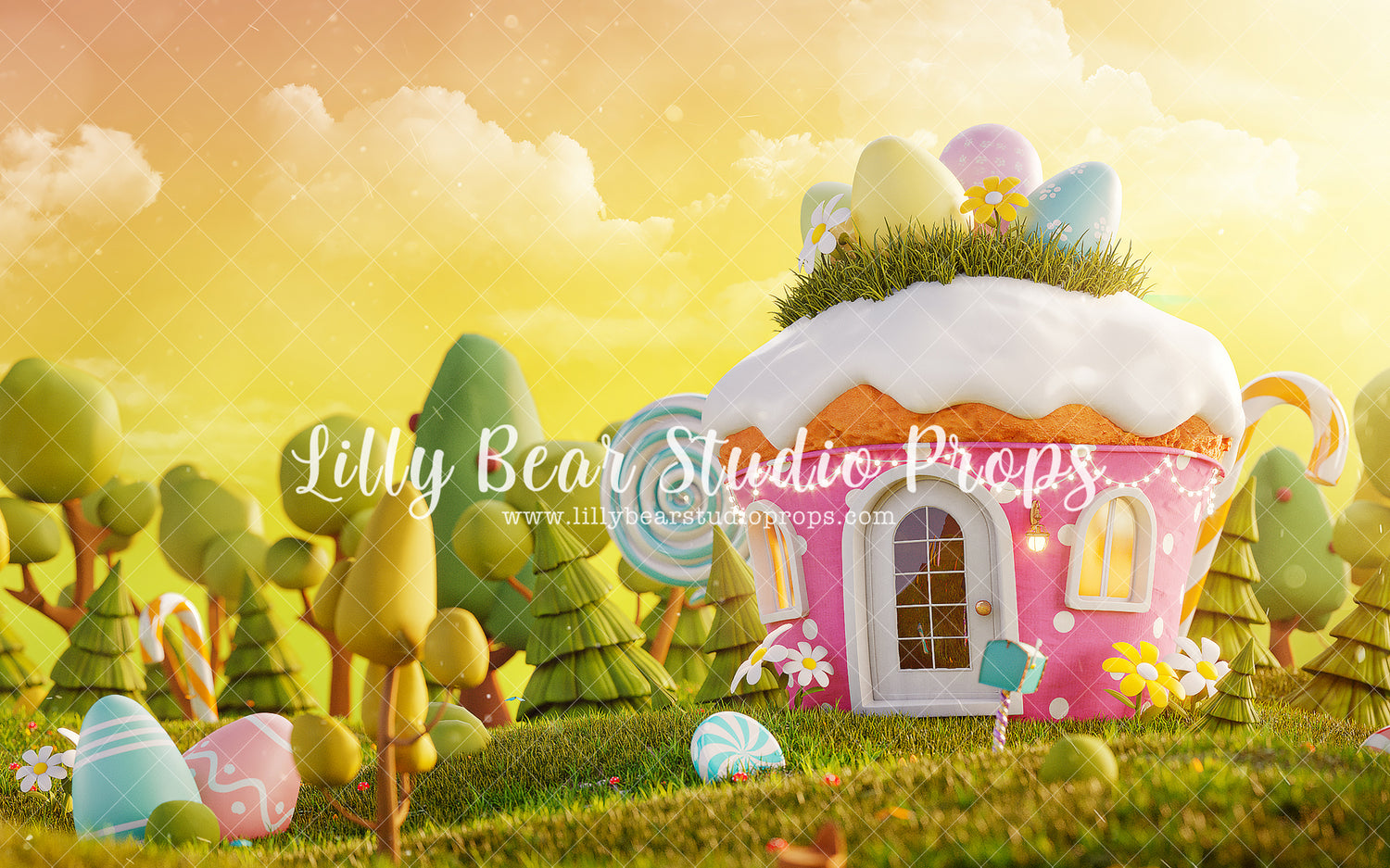 Easter Yummies by Lilly Bear Studio Props sold by Lilly Bear Studio Props, blue floral - blue flower - blue flowers - b