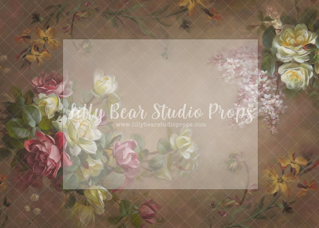 Edith Floral - Lilly Bear Studio Props, abstract floral, artistic floral, floral texture, hand painted, hand painted floral