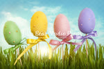 Eggs in the Grass - Lilly Bear Studio Props, color eggs, cotton tail, easter, easter basket, easter bunny, easter egg, easter eggs, easter tree, egg, eggs, FABRICS, grass, green grass, happy easter, hills, pastel, sky, spring, spring hill