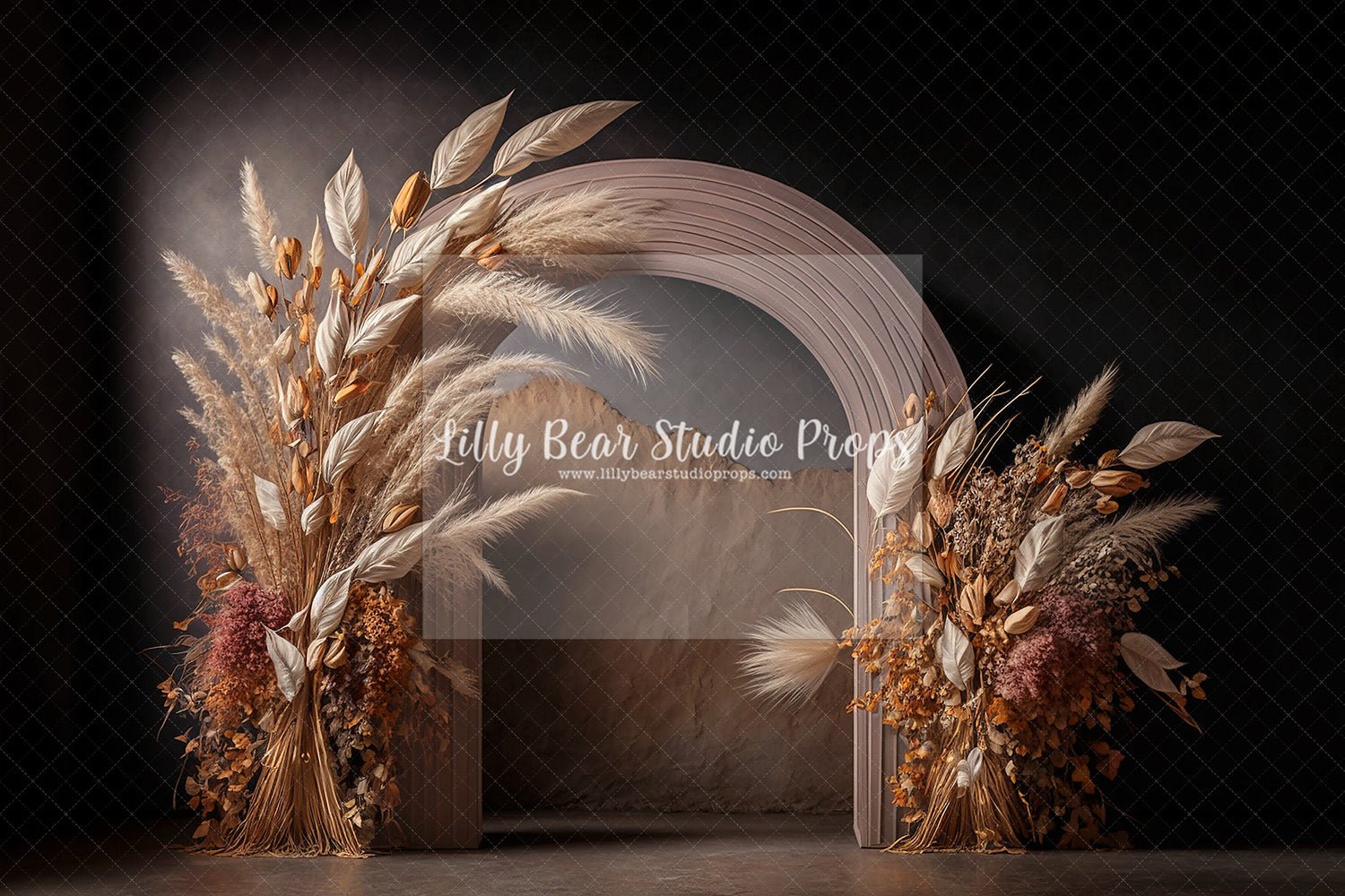 Elegant Pampas Arch