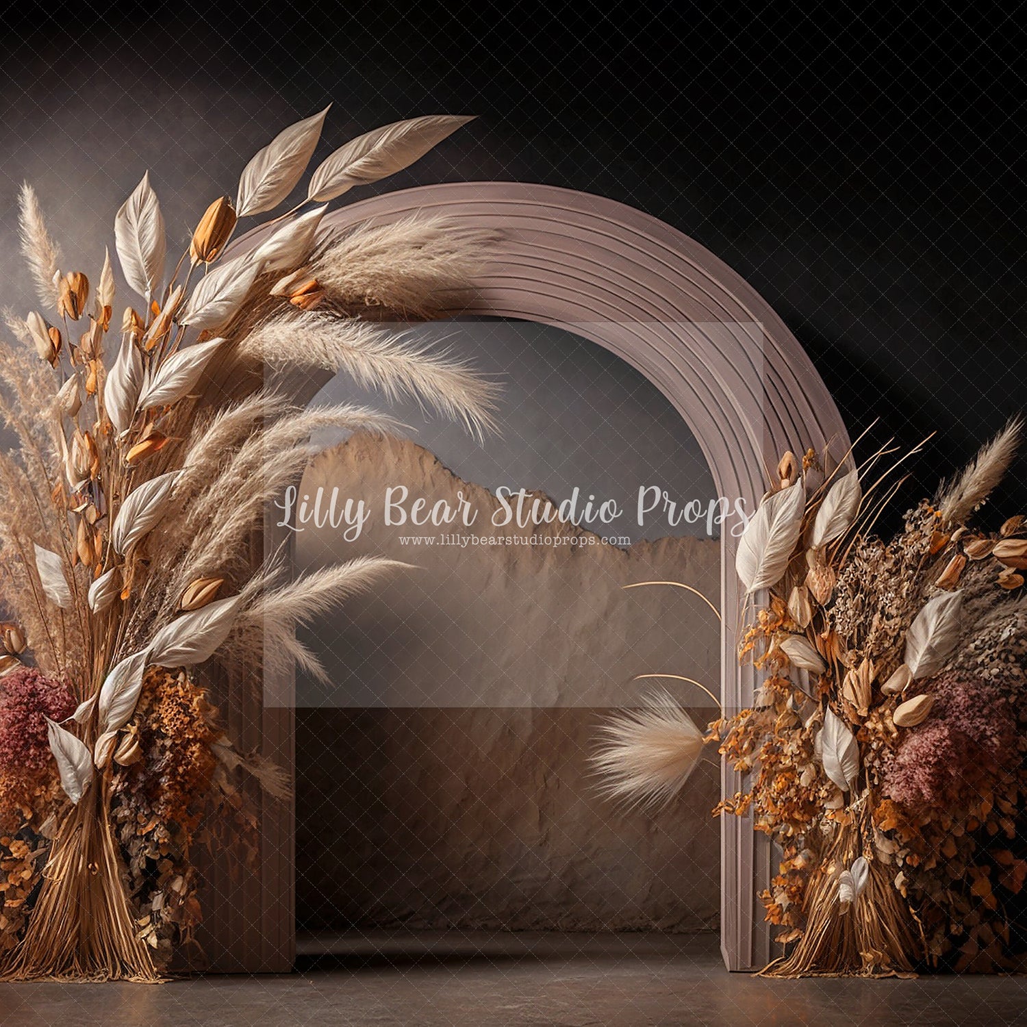 Elegant Pampas Arch