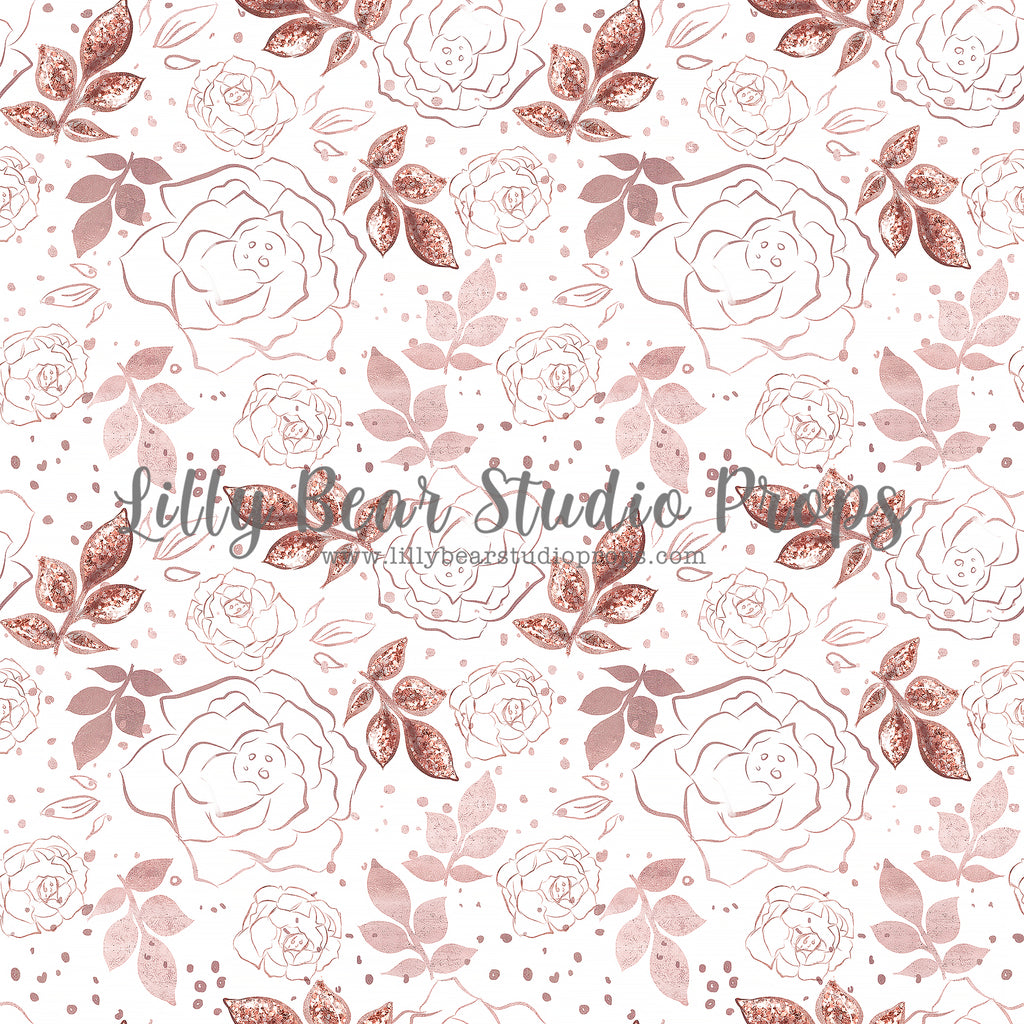 Ellie by Lilly Bear Studio Props sold by Lilly Bear Studio Props, floral - girls - large flowers - pink - poly - rose g