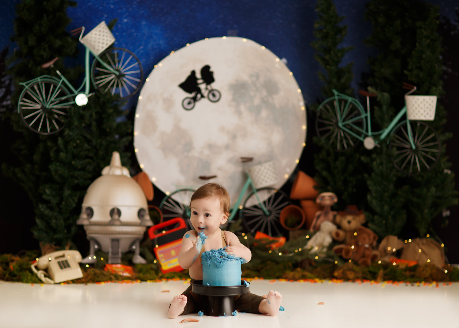 Dark Night Sky - 96x60" Wrinkle Free Fabric RTS