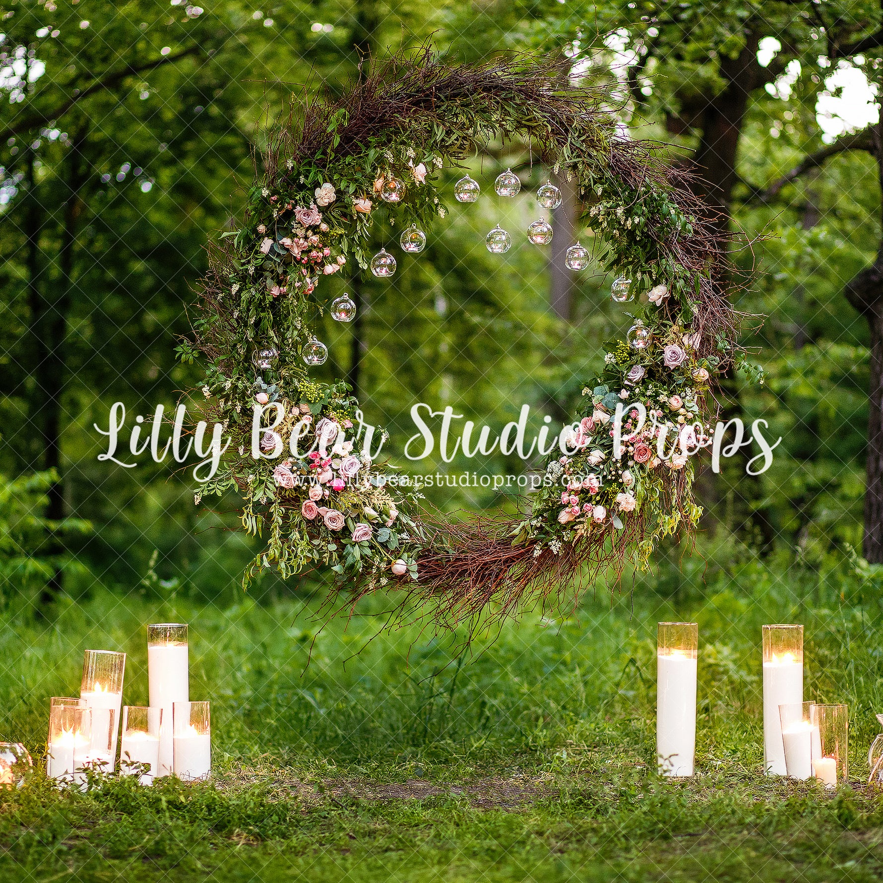 Eternal Roses by Lilly Bear Studio Props sold by Lilly Bear Studio Props, blue floral - blue flower - blue flowers - br