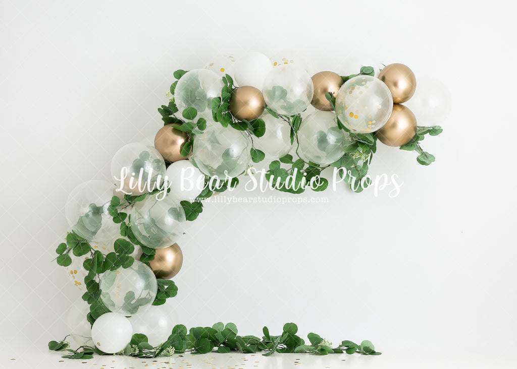 Eucalyptus Arch by Anything Goes Photography sold by Lilly Bear Studio Props, balloon garland - balloons - boho arch