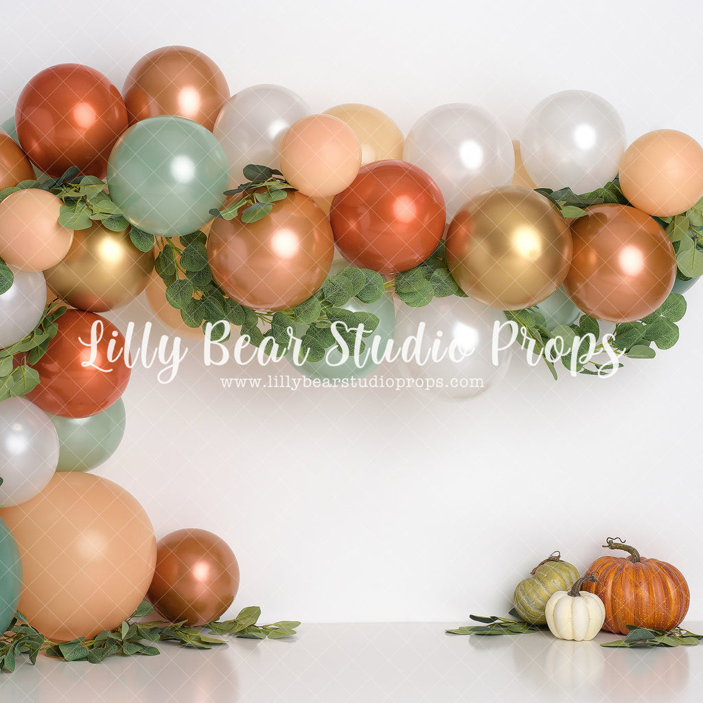 Eucalyptus Pumpkin Garland by Sweet Memories Photos By Carolyn sold by Lilly Bear Studio Props, animal - animals - baby