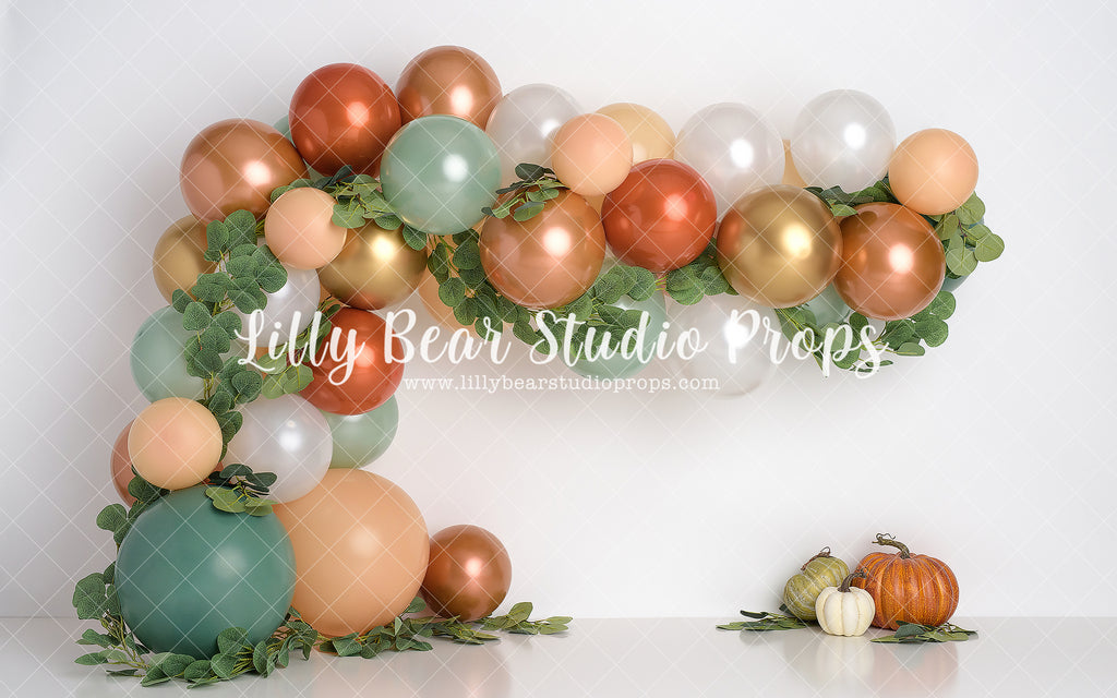 Eucalyptus Pumpkin Garland by Sweet Memories Photos By Carolyn sold by Lilly Bear Studio Props, animal - animals - baby