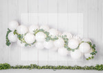 Eucalyptus White - Lilly Bear Studio Props, boho balloons, eucalyptus, eucalyptus balloon, eucalyptus balloon arch, eucalyptus birthday, eucalyptus garden, fabric, fine art, girls, one-derland, onederland, poly, simple garland, vinyl, white balloon garland, white balloons, white winter, winter, winter diamond, winter garland, Wrinkle Free Fabric