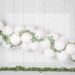 Eucalyptus White - Lilly Bear Studio Props, boho balloons, eucalyptus, eucalyptus balloon, eucalyptus balloon arch, eucalyptus birthday, eucalyptus garden, fabric, fine art, girls, one-derland, onederland, poly, simple garland, vinyl, white balloon garland, white balloons, white winter, winter, winter diamond, winter garland, Wrinkle Free Fabric