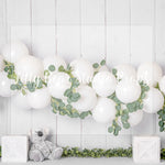 Eucalyptus White Koala - Lilly Bear Studio Props, australia, boho balloons, eucalyptus, eucalyptus balloon, eucalyptus balloon arch, eucalyptus birthday, eucalyptus garden, fabric, fine art, girls, koala, one-derland, poly, simple garland, vinyl, white balloon garland, white balloons, Wrinkle Free Fabric
