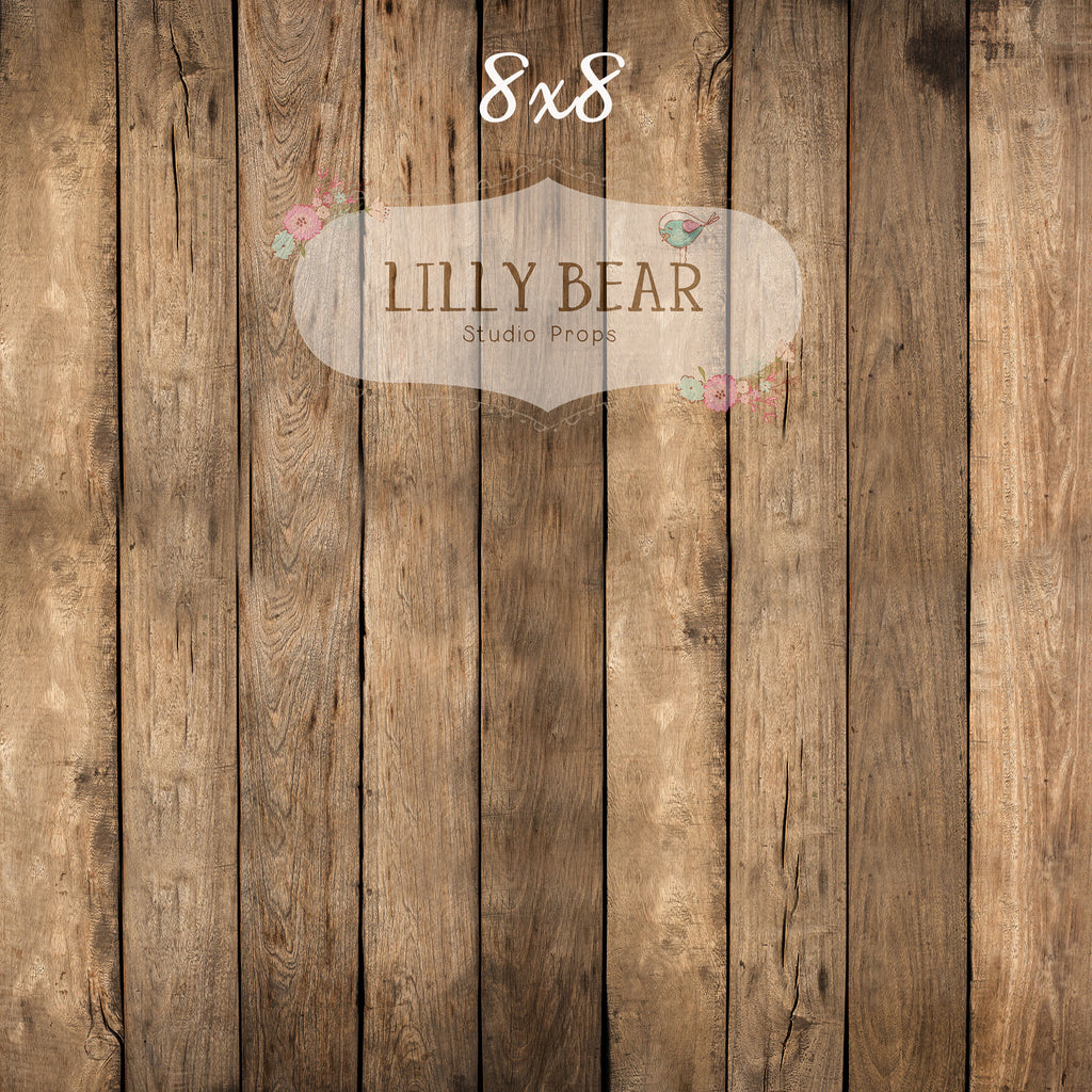 Everly Barn Wood Planks Floor (Wide) by Lilly Bear Studio Props sold by Lilly Bear Studio Props, brown wood - brown woo