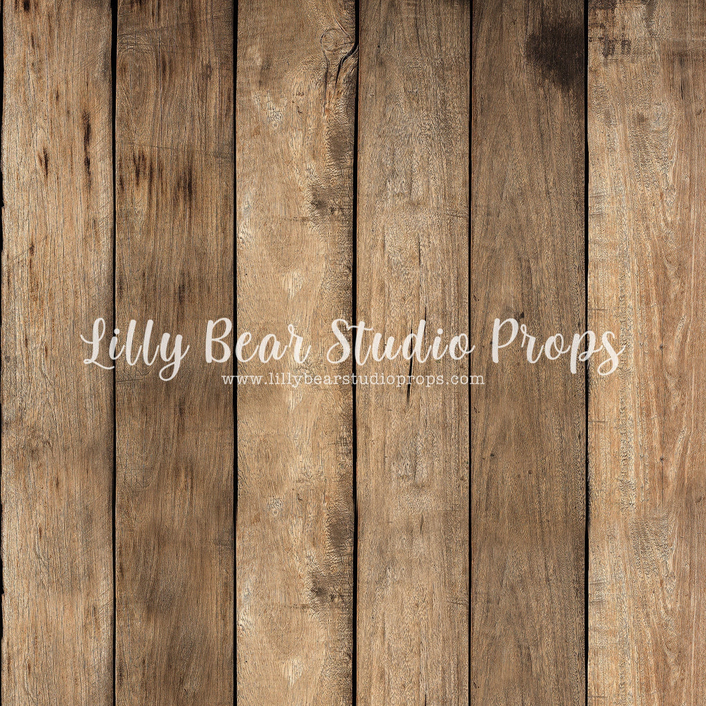 Everly Barn Wood Planks Neoprene (Wide) - Lilly Bear Studio Props, brown wood, brown wood planks, dark wood planks, distressed wood, everly wood, Fabric, FLOORS, LB Pro, LB Pro Floor, Mat Floor, Poly Paper, pro floor, pro floordrop, Vinyl, warm wood planks, wood planks