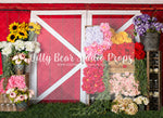 Farm Florals - Lilly Bear Studio Props, barn door, easter garden, FABRICS, floral garden, flower market, red barn, red barn spring, red barn wood, spring, spring garden