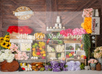 Farm Sweet Farm - Lilly Bear Studio Props, barn door, bread, easter garden, FABRICS, floral garden, flower market, fruit, fruit market, red barn, red barn spring, red barn wood, spring, spring garden