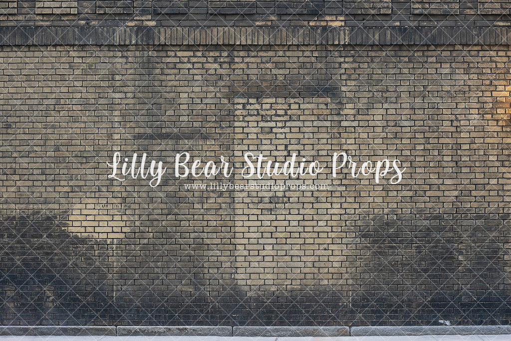 Factory Brick by EllaBean sold by Lilly Bear Studio Props, Brick Wall - cracked brick - cracked brick wall - dark brick